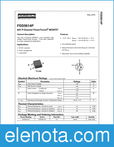 Fairchild FDD5614P datasheet