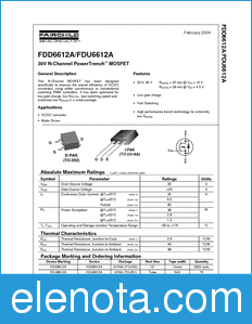 Fairchild FDD6612A datasheet