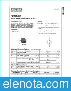 Fairchild FDD6672A datasheet