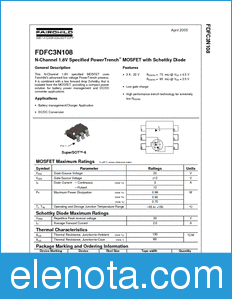 Fairchild FDFC3N108 datasheet