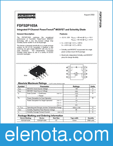 Fairchild FDFS2P103A datasheet