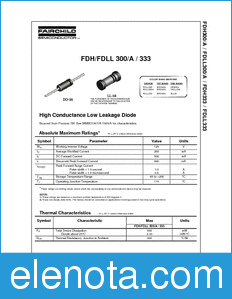 Fairchild FDH300 datasheet