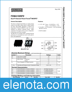 Fairchild FDMA1029PZ datasheet