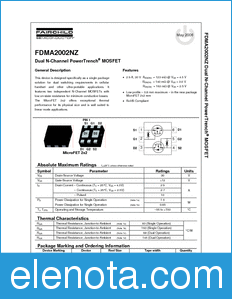 Fairchild FDMA2002NZ datasheet