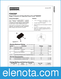 Fairchild FDN336P datasheet