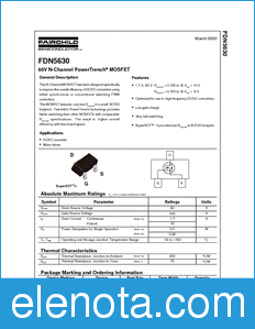 Fairchild FDN5630 datasheet
