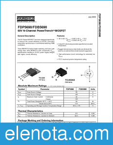 Fairchild FDP5690 datasheet