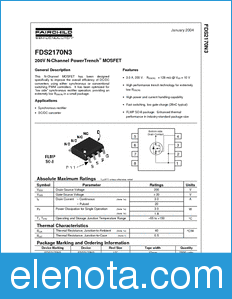 Fairchild FDS2170N3 datasheet