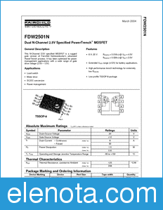 Fairchild FDW2501N datasheet
