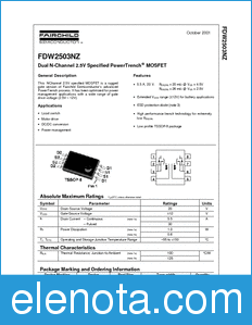 Fairchild FDW2503NZ datasheet