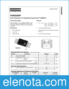 Fairchild FDW2508P datasheet