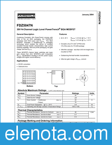 Fairchild FDZ5047N datasheet