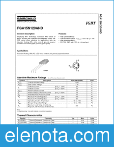 Fairchild FGA15N120AND datasheet