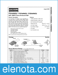 Fairchild FGB40N6S2 datasheet