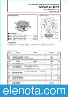 Mitsubishi FGC800A-130DS datasheet