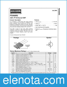 Fairchild FGH50N3 datasheet