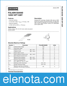 Fairchild FGL40N120AND datasheet