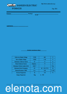 Sanken FGM622S datasheet