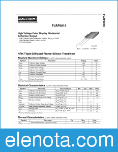 Fairchild FJAF6810 datasheet