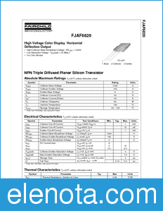 Fairchild FJAF6820 datasheet