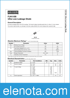 Fairchild FJH1100 datasheet
