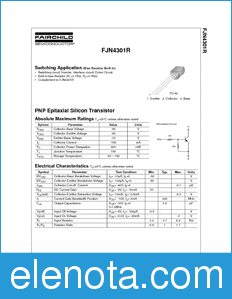 Fairchild FJN4301R datasheet