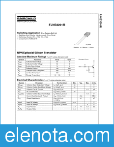 Fairchild FJNS3201R datasheet