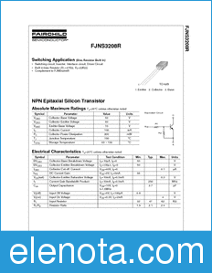 Fairchild FJNS3208R datasheet