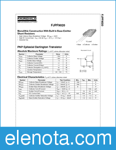 Fairchild FJPF9020 datasheet