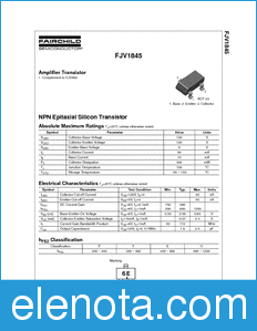 Fairchild FJV1845 datasheet