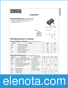 Fairchild FJV3101R datasheet