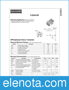 Fairchild FJX3015R datasheet