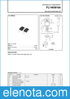 Mitsubishi FL14KM-8A datasheet