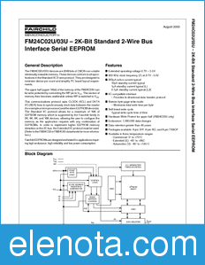 Fairchild FM24C02UFL datasheet