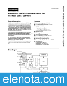 Fairchild FM24C64FL datasheet