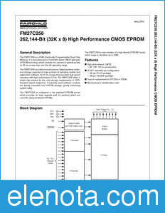 Fairchild FM27C256x120 datasheet