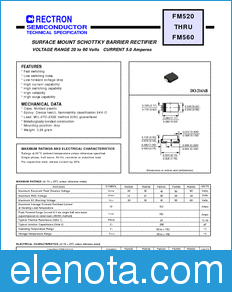 Rectron FM540-T datasheet