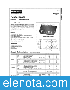 Fairchild FMBH1G75US60 datasheet
