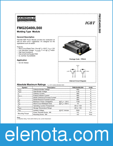 Fairchild FMG2G400LS60 datasheet