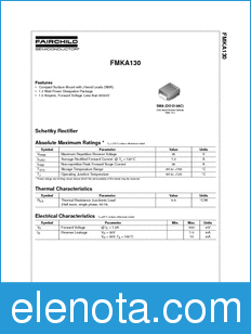 Fairchild FMKA130 datasheet