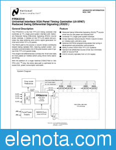 National Semiconductor FPD63310 datasheet