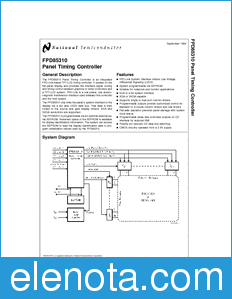National Semiconductor FPD85310 datasheet