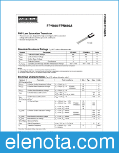 Fairchild FPN660A datasheet