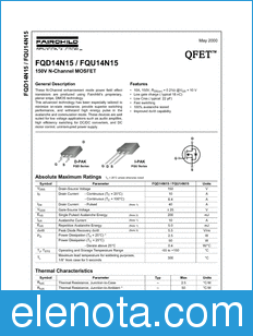 Fairchild FQD14N15 datasheet