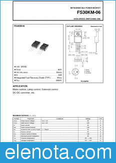 Mitsubishi FS30KM-06 datasheet