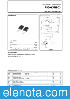 Mitsubishi FS30KMH-03 datasheet