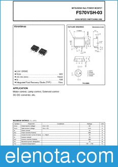 Mitsubishi FS70VSH-03 datasheet
