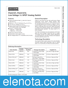 Fairchild FSA4157A datasheet
