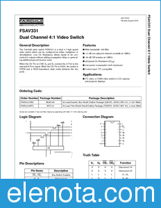 Fairchild FSAV331 datasheet