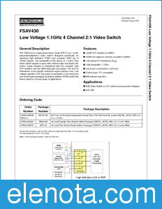 Fairchild FSAV430 datasheet